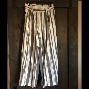 Linen high waist slacks